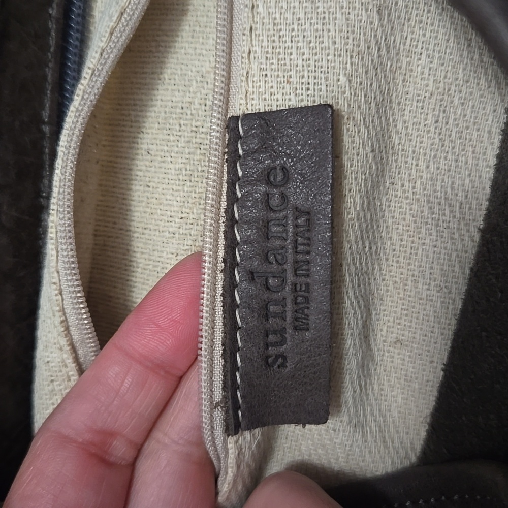 Sundance brown gray made in Italy gbo shoulder bag - Picture 8 of 9
